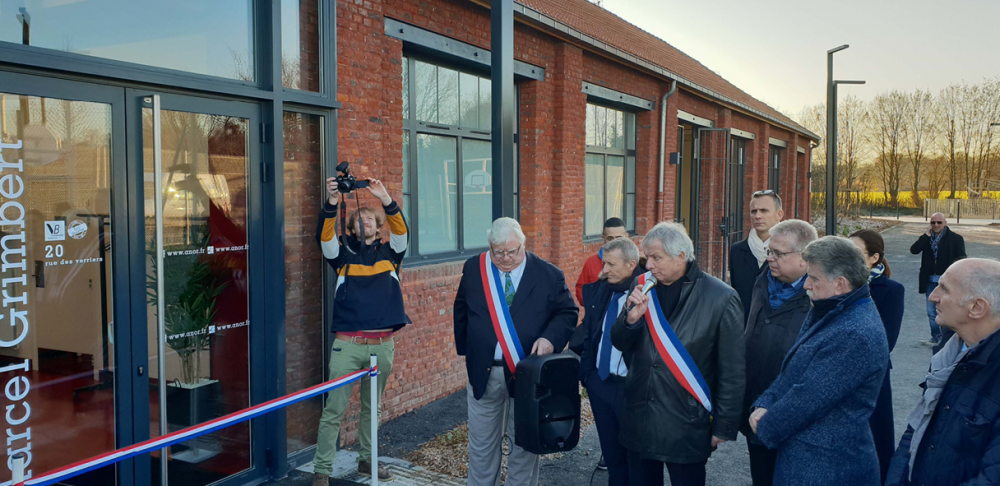 Inauguration de la Verrerie Blanche à Anor