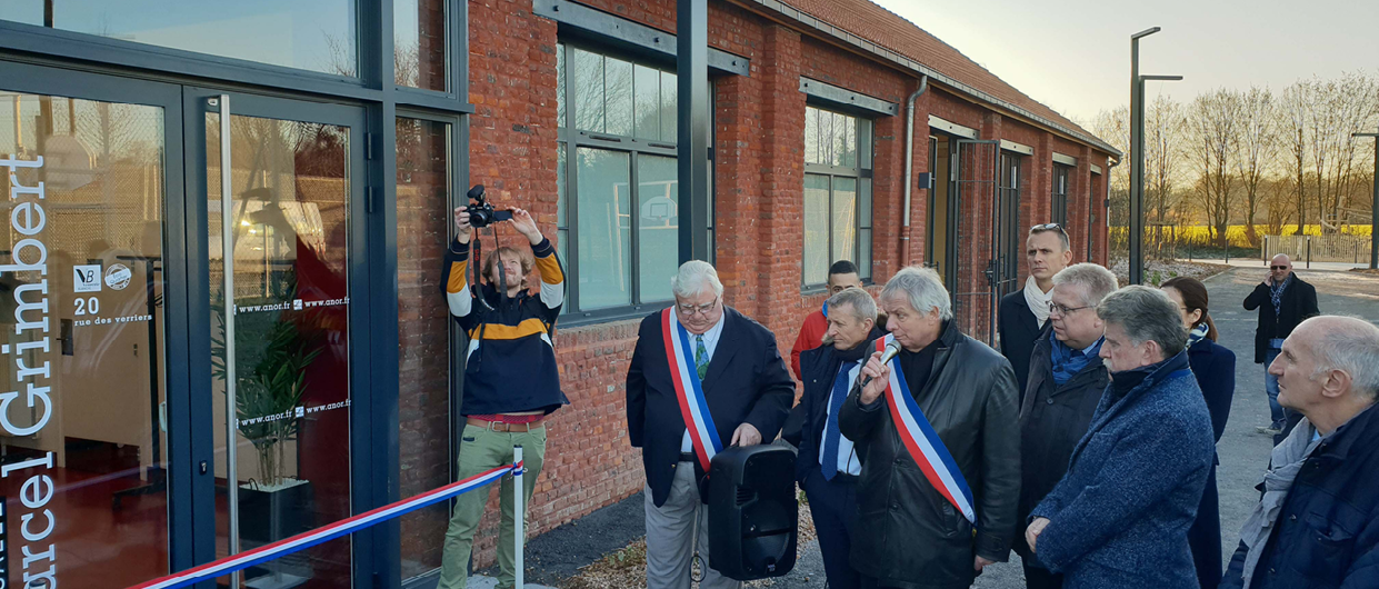 Inauguration de la Verrerie Blanche à Anor