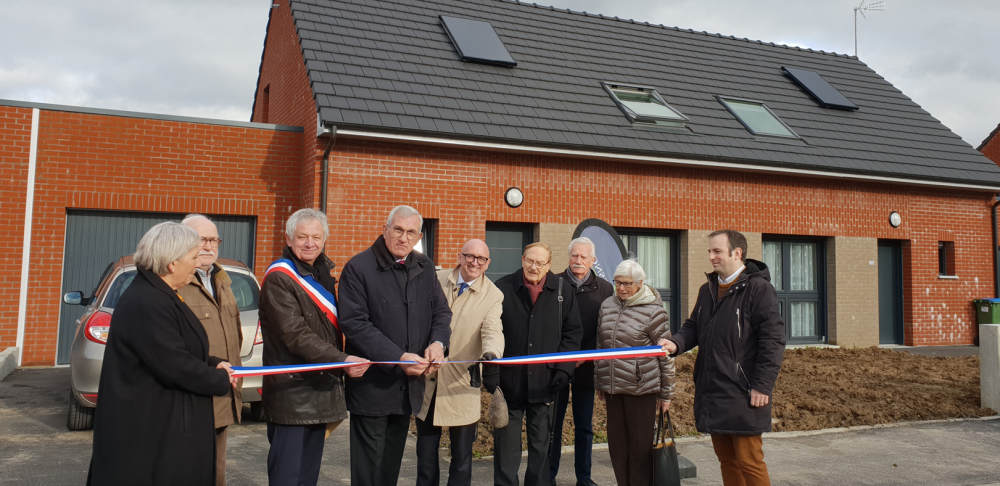 Inauguration de 4 logements à Anor, le Tissage