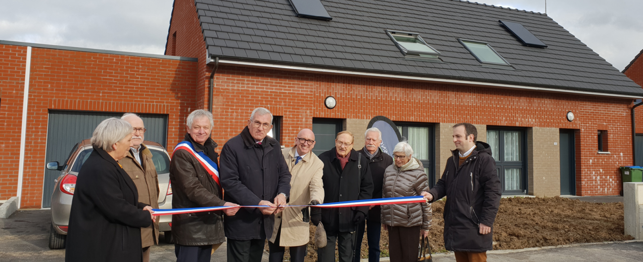 Inauguration de 4 logements à Anor, le Tissage