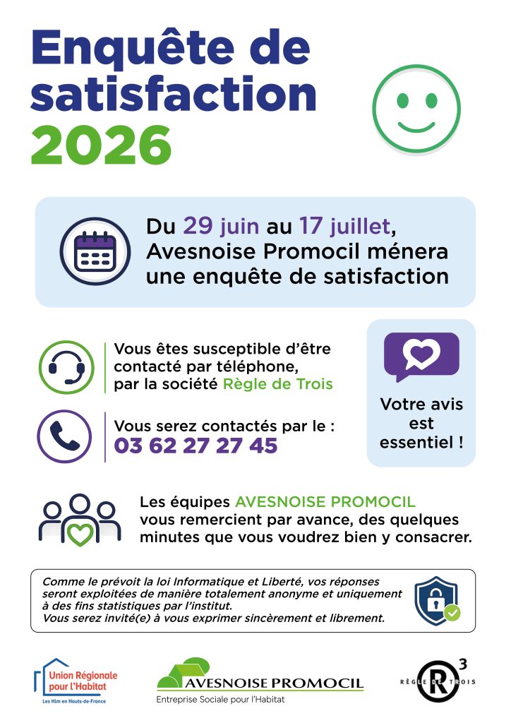 Enquête de satisfaction triennale URH 2026